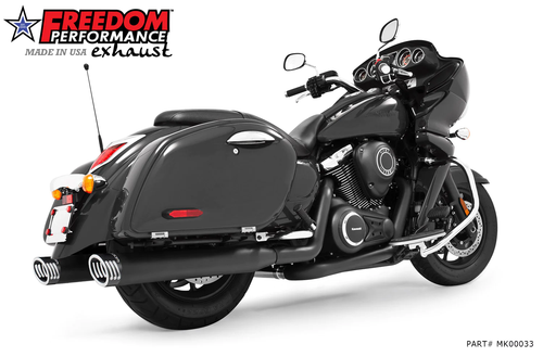 Freedom Performance MK00033 Black True Dual Exhaust 1700 VN1700 NOMAD VAQUERO