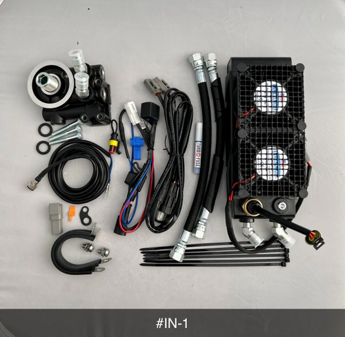 IUltracool IN-1 3.0 Oil Cooler Naked Dual Fan indian Chief Super Chief Roadmaster 18-24