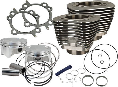 S&S CYCLE 910-0651 Bolt-In Sidewinder® 4" Big Bore Kits - 110" Black