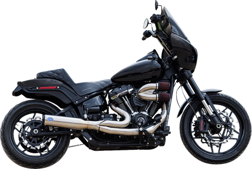 S&S CYCLE 550-1105 2-into-1 Qualifier Exhaust System - Race Only Brushed Stainless