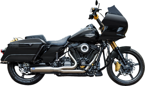 S&S CYCLE 550-1107 2-into-1 Qualifier Exhaust System - Race Only Brushed Stainless