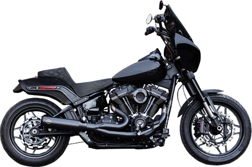 S&S CYCLE 550-1106 2-into-1 Qualifier Exhaust System - Race Only Guardian Black