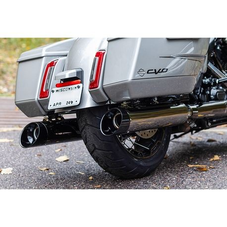S&S 550-1113 MK45 4.5" lava chrome Slip-on exhaust mufflers 17-24 fl touring