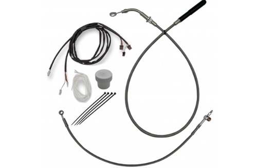 Fat Baggers 119012 Stainless Braided EZ Install Kit For 11" - 12" Handlebars