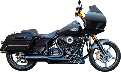S&S CYCLE 550-1110 2-into-1 Qualifier Exhaust System - 50-State Black