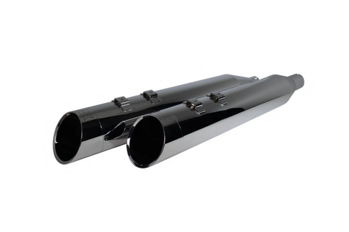 Khrome Werks 202665 4.5" exhaust Mufflers Chrome w edge tip FL m8 17-24