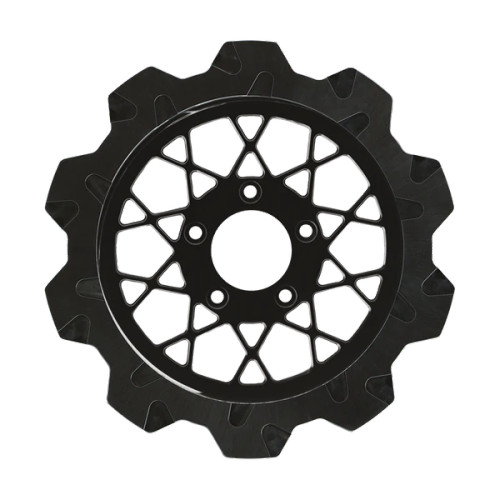 Lyndall Racing 2103-1101 Gemini Rotor Crown Cut 11.8" x 5mm Black