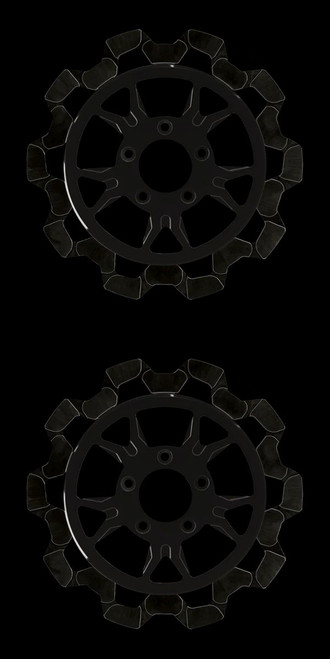 Lyndall Racing Pair B-52 11.8" Black Front Rotor set FL Touring 14-24