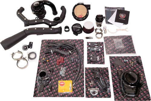 Trask TM-7600-BK Black tornado turbo kit harley m8 17-23