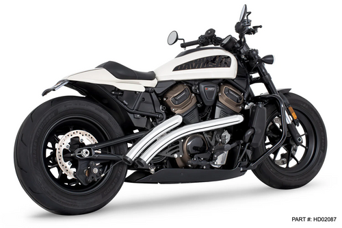 Freedom HD02087 Radical Radius Chrome black tip Exhaust Sportster S 21-24