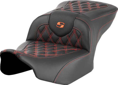 Saddlemen 823-07-18203 Roadsofa  Seat Orange Lattice Stitch FLTR FLHX  Road & Street Glide 23-24
