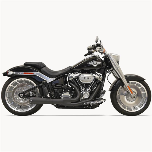 Bassani Xhaust 1S94RB Road Rage Black for 2018-2021 Softail Breakout, Fat Boy and FXDR