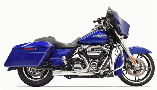 Bassani 1F42R Road Rage 2:1 Short System for M8 Bagger in Chrome