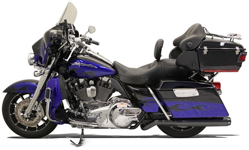 Bassani 1F59RB Black Road Rage II Pseudo Left-Side Muffler