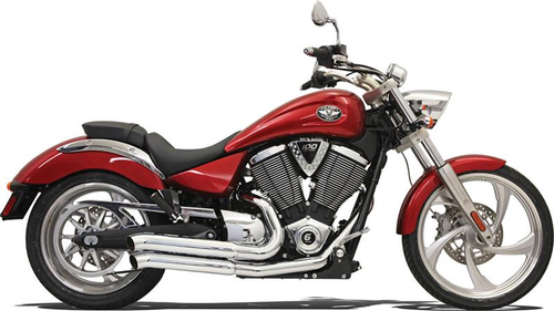 Bassani 6V23D Chrome Pro Street Turn Out Exhaust for Vegas, Gunner, Judge, Boardwalk