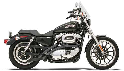 Bassani XL4-FF12CLB Black Radial Sweepers for 07-13 Sportster