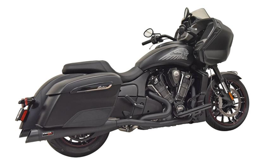 Bassani 8H16SB Black True Duals for Indian Challenger