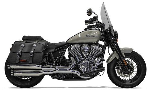 Bassani 8CH17 Chrome Slip ons for Indian Chief