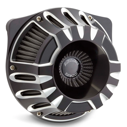 Arlen Ness 18-917 Deep Cut? Inverted Series Air Cleaner, Black 17-2023 M8 Models
