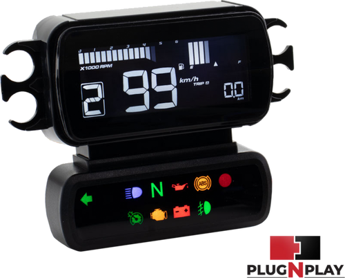 Koso BA080000 D2 multifunction meter Gauge kit m8 Softail 18-24