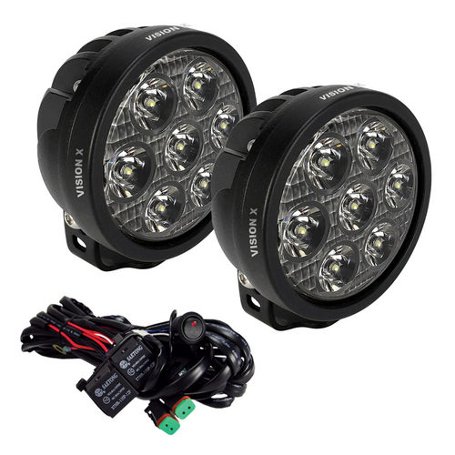 Vision X 9956237 Pair 2 CR-7 Spot Beam LED Light Cannon Race Series CR-7 CR-7KIT CR-7SY CR-7SYKIT