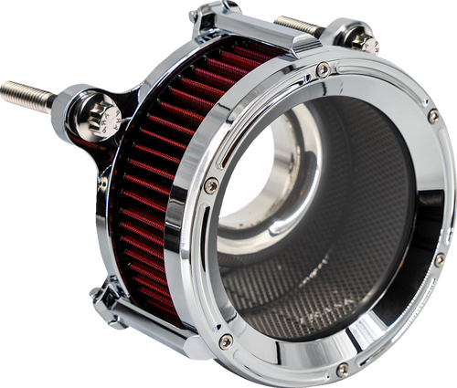 Trask TM-1024CH Assault  Air Cleaner Kit Chrome Road & Street Glide 24-25