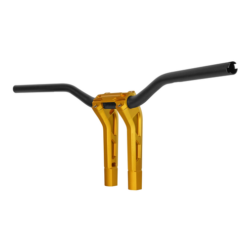Performance Machine 0208-2186M-SMG Gold Black Ops Softail PHATBAR & RISER KIT Handlebar External Wiring