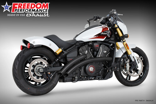 Freedom IN00629 Radical Radius Exhaust Pitch Black Slash tip Scout 2025 25
