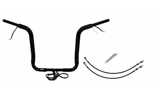 Fat Baggers 802516-B EZ Install Wired Handlebars 1-1/2" Round Top 16" Black