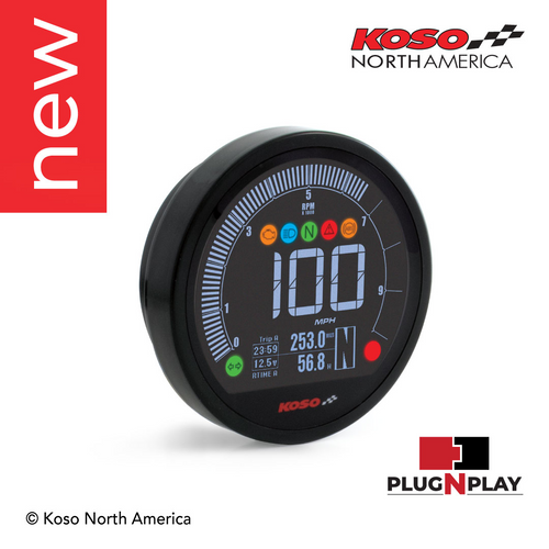 Koso DL-04HD BA077400 multifunction meter Gauge kit 04-13 Sportster 04-11 Dyna