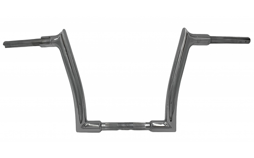 Fat Baggers 807012 1½" Pointed Top Handlebar- 12" Chrome- 05-13 Road Glide Models (except CVO With Hydraulic Clutch), 08-16 & 21-22 Road King Models