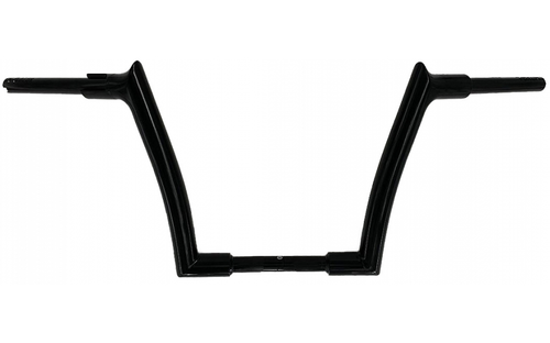 Fat Baggers 807012-B 1½" Pointed Top Handlebar- 12" Black- 05-13 Road Glide Models (except CVO With Hydraulic Clutch), 08-16 & 21-22 Road King Models