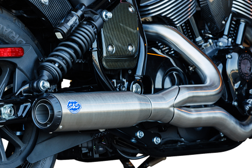 S&S CYCLE 550-1117 2-into-1 Qualifier Exhaust System - Stainless Race Only Indian Chief