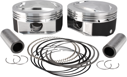 S&S CYCLE 920-0114 High Compression Piston Kit - Standard 110" Twin Cam CVO Motor