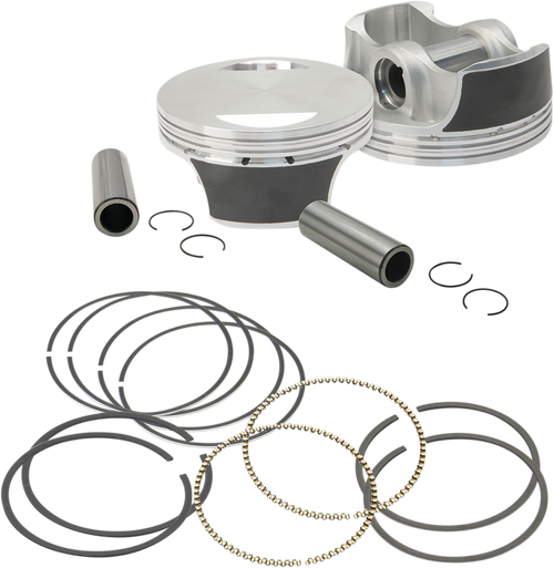 S&S CYCLE 106-3688 Piston Kit for S&S Motors - For 97" Big Bore Kit 3.927" Standard