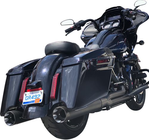 S&S CYCLE 550-0831 Shadow Muffler Kit - Black '09-'16 FL