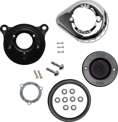 S&S CYCLE 170-0721A Air Stinger Stealth Air Cleaner Kit - Chrome