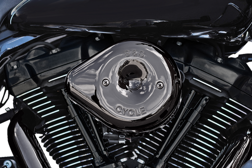 S&S CYCLE 170-0779 Stealth Teardrop Air Cleaner Cover - M8 Lava Chrome