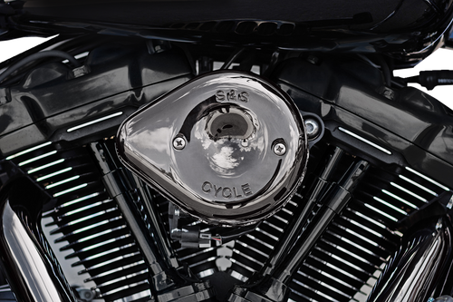 S&S CYCLE 170-0780 Stealth Teardrop Air Cleaner Cover - M8 Lava Chrome