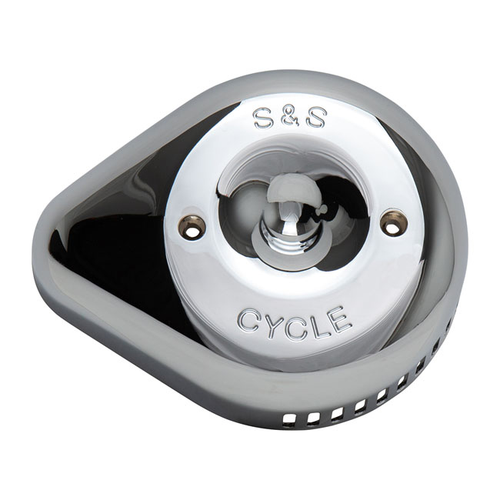 S&S 170-0532 Stealth Teardrop Slasher Cover in Chrome Finish For S&S Stealth Air Cleaner Kits