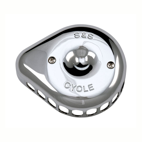 S&S 170-0367 Mini Teardrop Stealth Air Cleaner Cover in Chrome Finish Cover Only Compatible With All S&S Stealth Air Cleaner Kits
