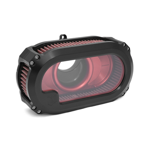 Ken's NXT-05BR Next Level Air Cleaner Clear Black & Red 23-25 CVO 24-25 M8 glides