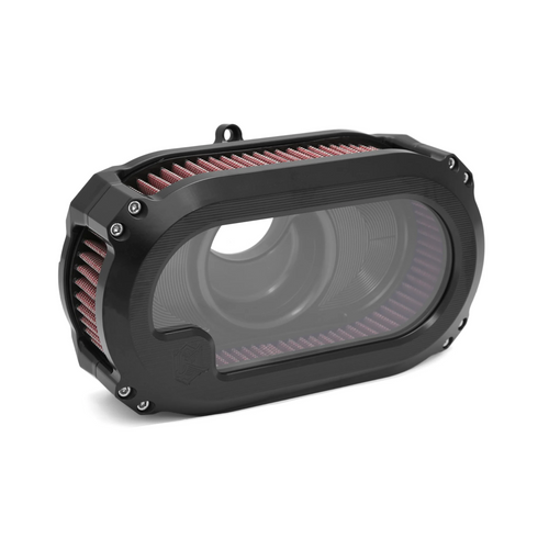 Ken's NXT-03B Next Level Air Cleaner Glass Black Twin Cam TC 09-16