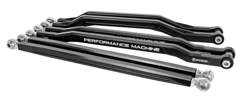 PM Offroad 0222-2008-BM High Clearance Radius Rods Black RZR Pro XP 20-24