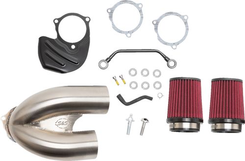 S&S CYCLE 170-0565A Tuned Induction Air Cleaner Kit - Stainless Steel