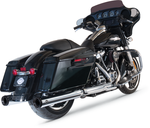 S&S CYCLE 550-0693 Grand National Slip-On Mufflers - Chrome M8 FL