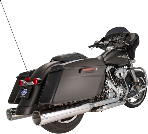 S&S CYCLE 550-0624 4-1/2" MK45 Performance Mufflers - Chrome with Chrome Tracer