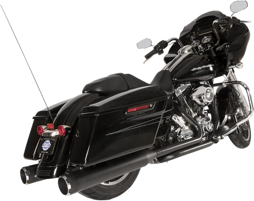 S&S CYCLE 550-0679B El Dorado Dual Exhaust System - Black Black Thruster