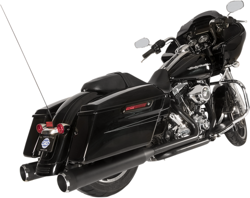 S&S CYCLE 550-0679B El Dorado Dual Exhaust System - Black Black Thruster
