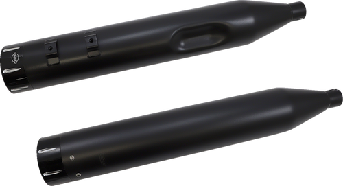 S&S 550-0680B Black El Dorado Exhaust Tracer End Caps 09-16 Fl Touring